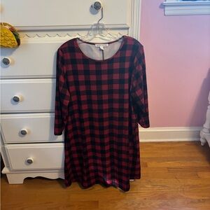 Checkered women’s dress